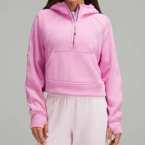 LULULEMON Scuba Oversized Half-Zip Hoodie *Plush Heathered Dahlia Mauve Med/Lrg